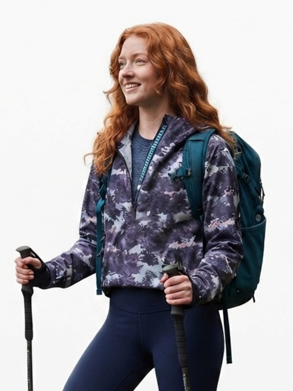 Lululemon Waterproof Hiking Half-Zip Pullover  Cabincore Gorpcore Size 10